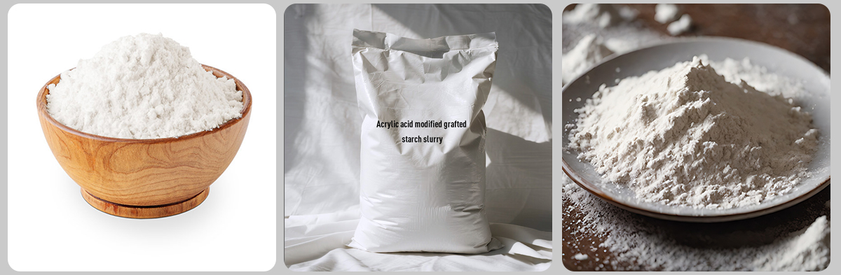 Суспензия привитого крахмала, модифицированная акриловой кислотой Суспензия привитого крахмала, модифицированная акриловой кислотой